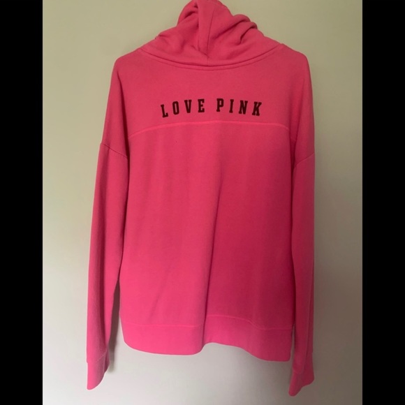 NWOT PINK Victoria’s Secret Cowel Neck Sweatshirt - Picture 2 of 4